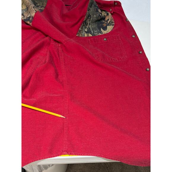 Riverside Protective Apparel FR Shirt Mens XL Red LS Button Down Heavy Workwear - Picture 6 of 8